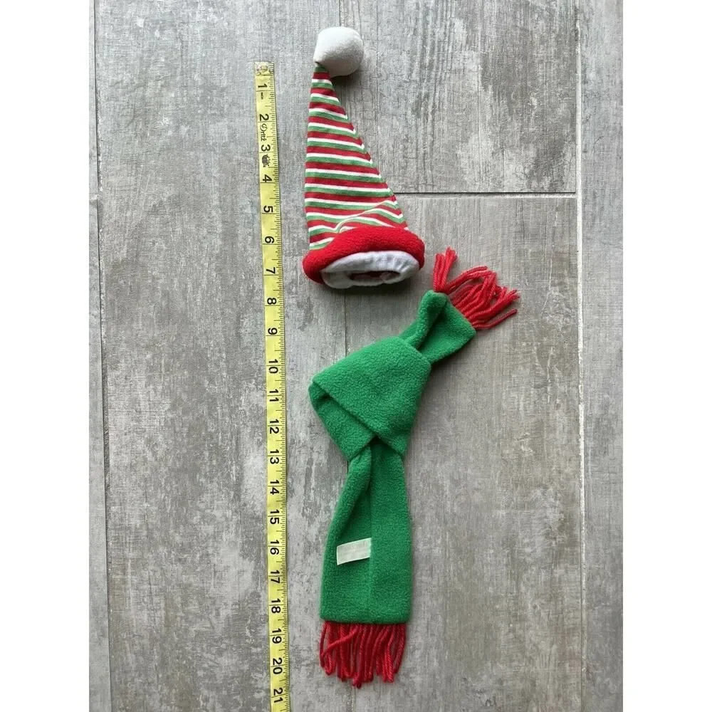 DAN DEE Liquor Wine Bottle Christmas Scarf & Hat Set Decoration Gift Party